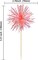 30Pcs Foil Firework Cupcake Toppers Sparkle Tinsel Cake Toppers Tinsel Drink Cake Decoration Cocktail Picks for Birthday Wedding Graduation Party Supplies Laser Orange